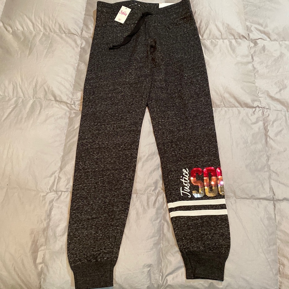 Skinny cuff jogger pants Size 14 Justice Soccer